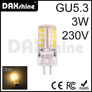 Daxshine 36LED Bulb GU5.3-3W AC230V Warm White 2800-3200K                   
